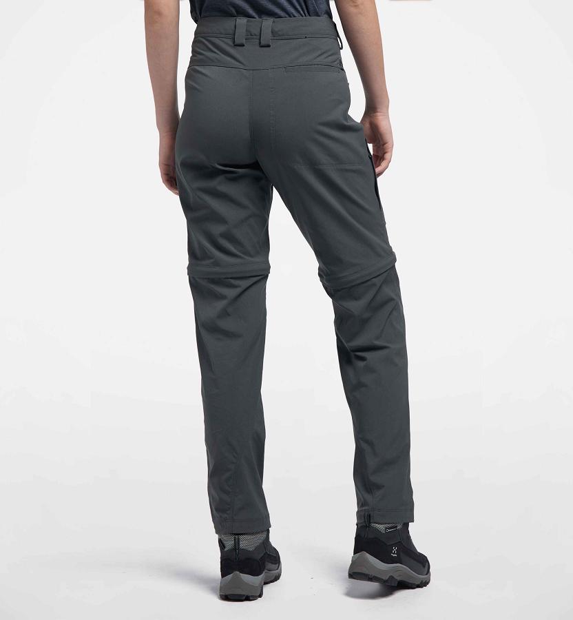 Haglöfs Womens Lite Zip Off Hiking Pants Black New Zealand 15760WZAK